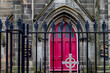 Red Church Door, Edinburgh, Scotland