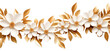 PNG Gold flower floral border backgrounds jewelry plant