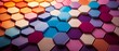 3D hexagonal pattern showcasing skin revitalization, flat, artistic pastel background,