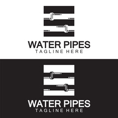 Sticker - Water Pipes logo icon design template - Vector