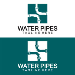 Sticker - Water Pipes logo icon design template - Vector