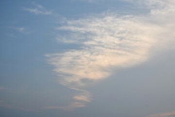 Wall Mural - cloud spreading on twilight sunset sky in evening  