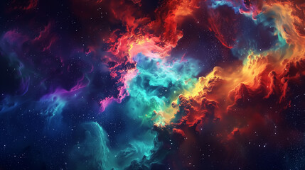 abstract background with nebula, galaxy and supernova, beautiful universe, fantasy space, astronomy and science, Wall Art Design for Home Decor, 4K Wallpaper for Mobile Cell Phone and Computer