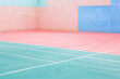 Vintage Retro Racketball Tennis Court 
