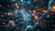 A network of glowing neurons firing in a brain, symbolizing the interconnectedness of the human mind.