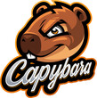 Capybara head esport mascot