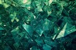 Abstract background of green crystal, close-up, toned