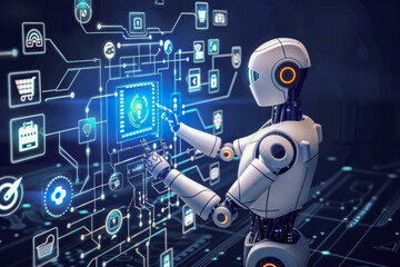 Wall Mural - Concept of artificial intelligence