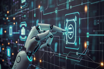 Wall Mural - Concept of artificial intelligence