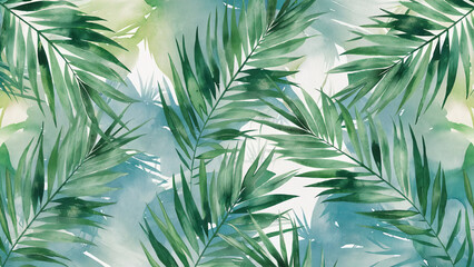 Naklejka na meble palm leaves background