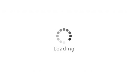 Black gradient dotted round loading page video design