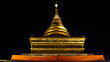 golden stupa at Wat Phra That Chang Kam at Nan of Thailand