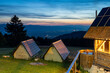The mountain hut Einsamer Stein in the Carpathian Mountains in Romania	
