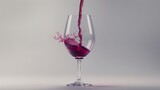 Fototapeta  - Pouring Red Wine into Glass