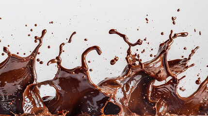 Chocolate Splash Explosion with drops