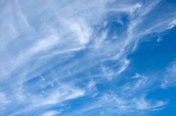 Wall Mural - white clouds in blue sky.