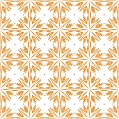 Poster - an abstract geometric design that is orange and white, and there is no background image