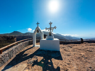 Wall Mural - Beautiful bell at the Roque Palmes viewpoint near Roque Nublo in Gran Canaria, Canary Islands