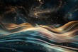 a very beautiful abstract background that includes the stars, clouds and a galaxy