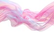 Ethereal Pink Silk Fabric Flowing in 3D Rendering