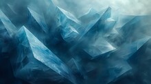AI Generated Illustration Of Large Ocean Ice Cave With Vibrant Blue Ice Formations