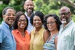 Diverse African American Homeowners Association Team in Community Block