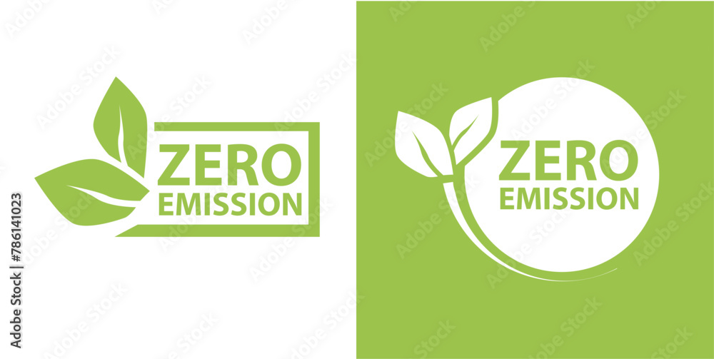 Net Zero Vector Zero Emission Net zero icon, CO2 net-zero emission, carbon neutral ...
