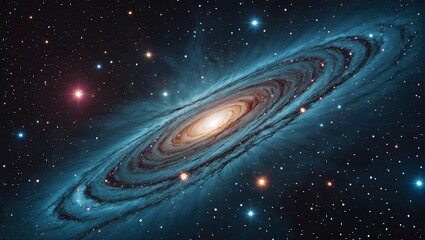 nebula and galaxies in space. abstract cosmos background