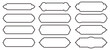© renko_art - Islam traditional windows or doors horizontal shape collection for borders or separator design. Set of outline Mosque muslim frame