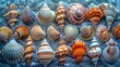 Grouped Sea Shells and Starfish
