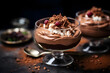 Chocolate Mousse, Decadent and airy chocolate dessert