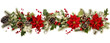 © NT clip art only - Christmas garland clipart on white background