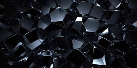 Wall Mural - Abstract geometry dark background