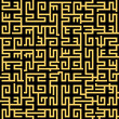 Greek key maze seamless vector pattern