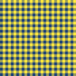 Blue yellow plaid classic fashion pattern