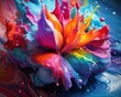Colorful wallpaper, bursting with imaginative designs, vibrant hues ,close-up,ultra HD,digital photography