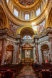 Sant'Agnese in Agone church interiors on Piazza Navona square, Rome, Italy