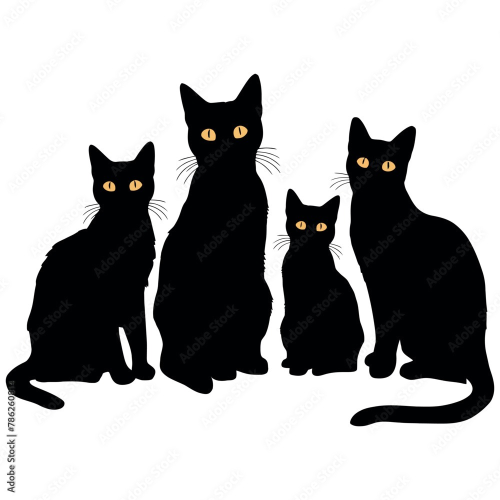 Cat silhouette Vector