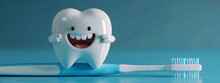 Charming Dental Adventure: Baby Tooth Cartoon