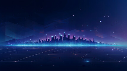 Digital technology AI presentation abstract graphic poster web page PPT background