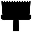 dustpan icon, simple vector design