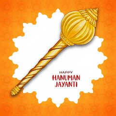 Wall Mural - Happy Hanuman Jayanti hindu religious festival background design