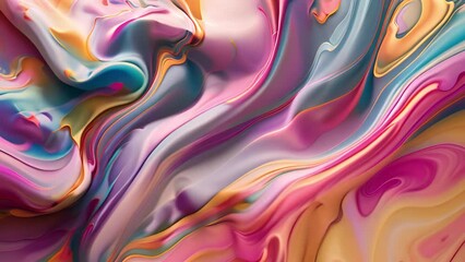 Fototapete - Vibrant Abstract Painting With Multitude of Colors