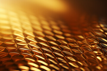 Shiny and textured gold metal surface. Abstract background.