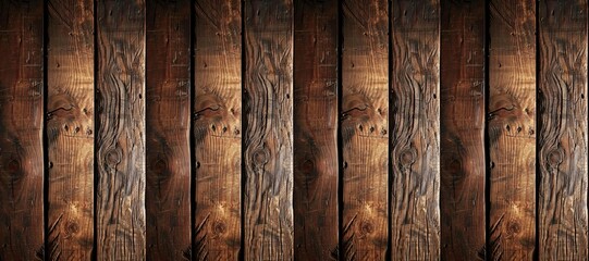 Wall Mural - Old brown rustic dark grunge wooden timber wall or floor or table texture - wood oak background banner