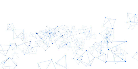 abstract digital background of points and lines. glowing black plexus. big data. network or connecti