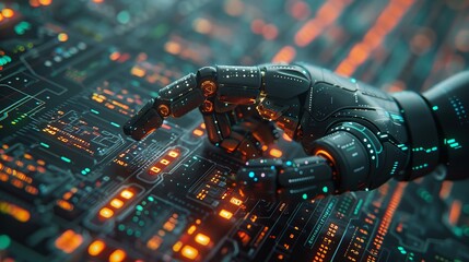 Leinwandbilder - It helps traders analyze data from the securities trading stock exchange market. It can be used as a chatbot to trade forex. It can be used as a robot to automate trades on the fund stock market.