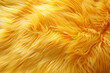 Fluffy yellow fur texture background	
