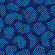 Blue seamless pattern with hand drawn dash lines. Abstract print