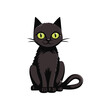 © Design_store - vector isolated silhouette cat, Cute cartoon black cat, cat logo, and cat icon for graphic resources